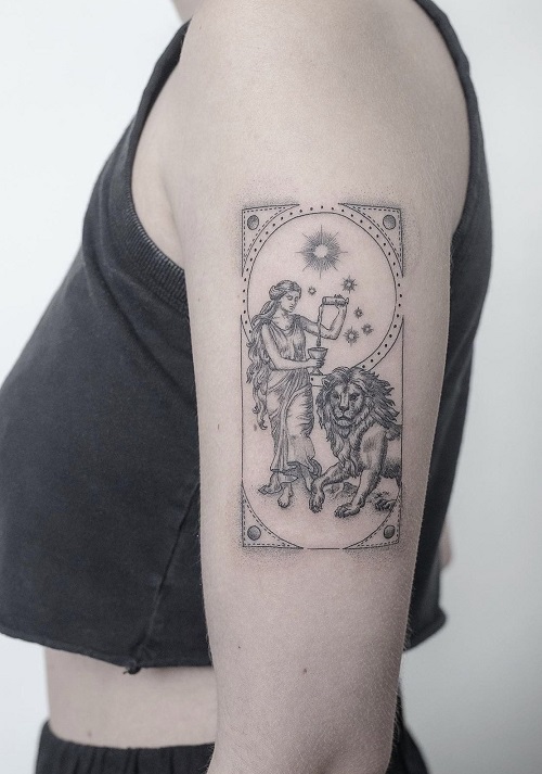 Men Greek Goddess Tattoo 2