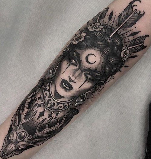 Greek Goddess Tattoo Ideas 1