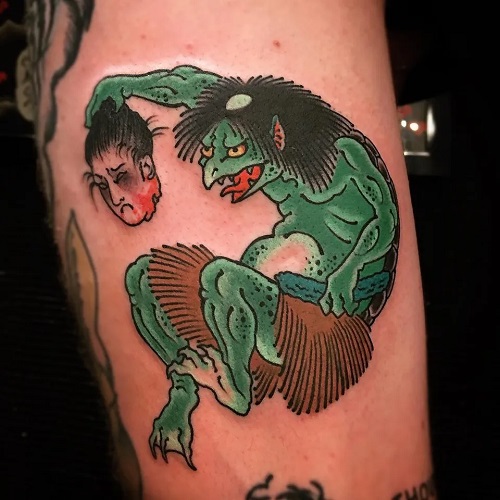 Japanese Mythological Creatures Tattoo 4
