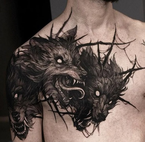 Chinese Mythological Creatures Tattoo 2