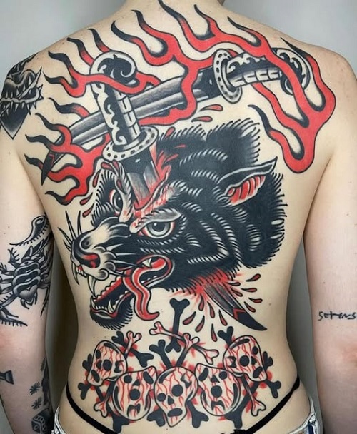 Chinese Mythological Creatures Tattoo 5