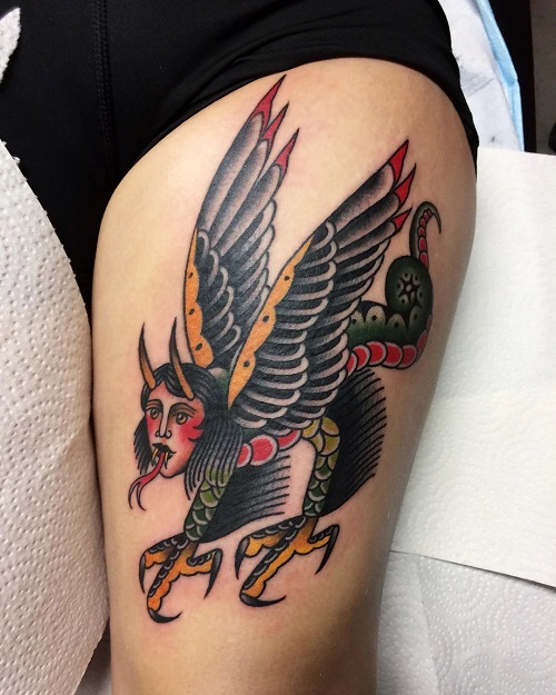Japanese Mythological Creatures Tattoo 2