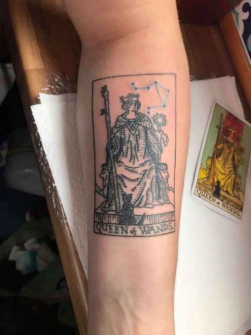 Unique Tarot Card Tattoo 2