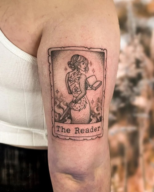 Men Tarot Card Tattoo 2