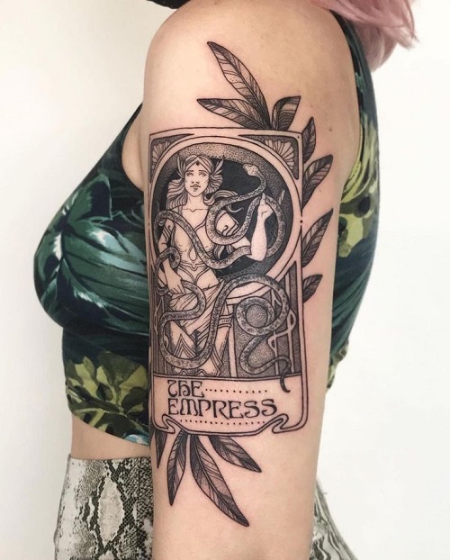 Men Tarot Card Tattoo 3