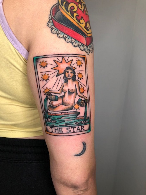 Women Tarot Card Tattoo 2