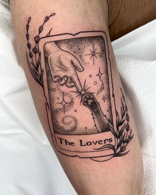 Women Tarot Card Tattoo 3