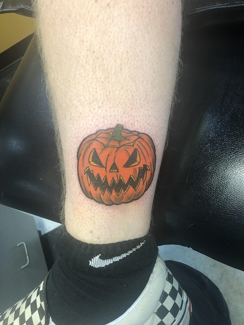 women Jack O Lantern Tattoo 2