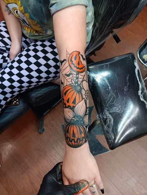 Jack O Lantern Tattoo 1