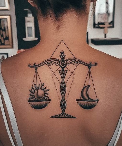 Libra Tattoos for those born in September 1