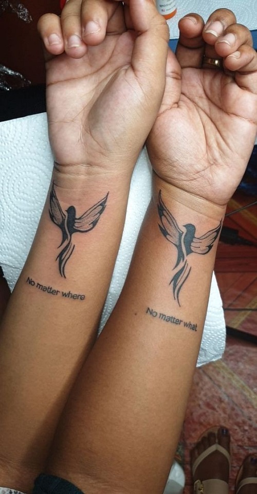 Small Matching Friend Tattoos 1