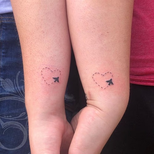 Small Matching Friend Tattoos 5
