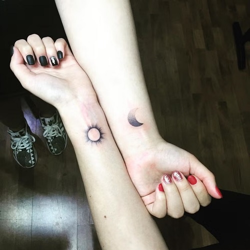 Small Matching Friend Tattoos 6