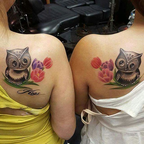 Women Owl Tattoo Ideas 5