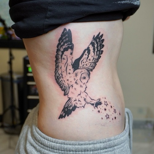 men Owl Tattoo 3