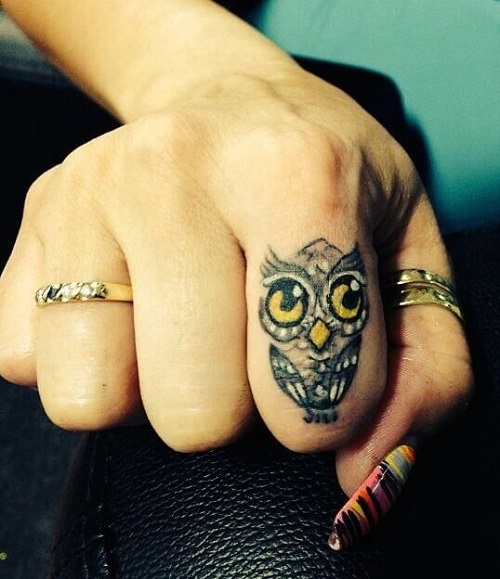 men Owl Tattoo 4