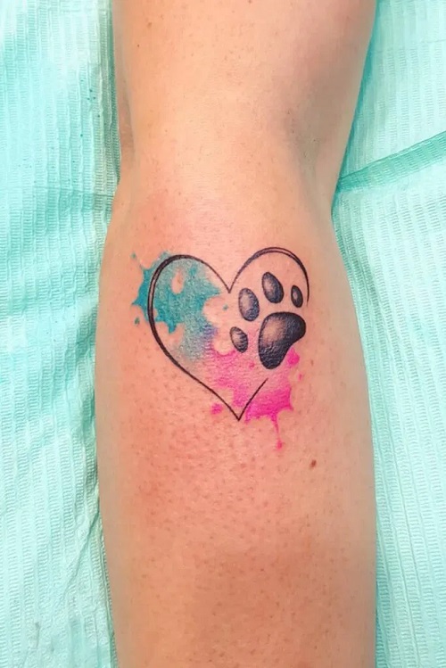 dog Paw Tattoo Ideas