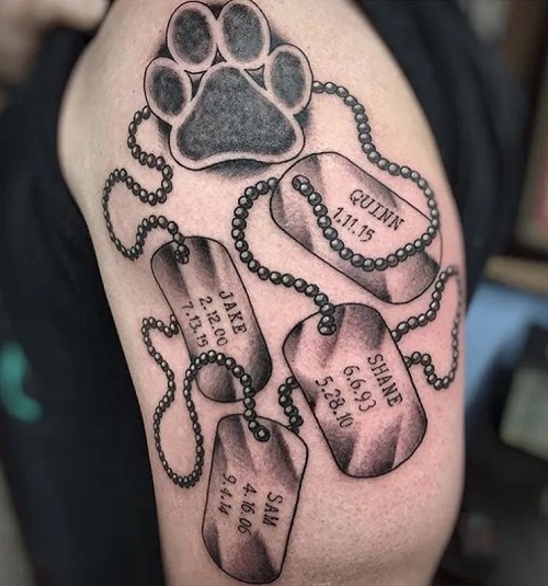 stunning Paw Tattoo Ideas 3
