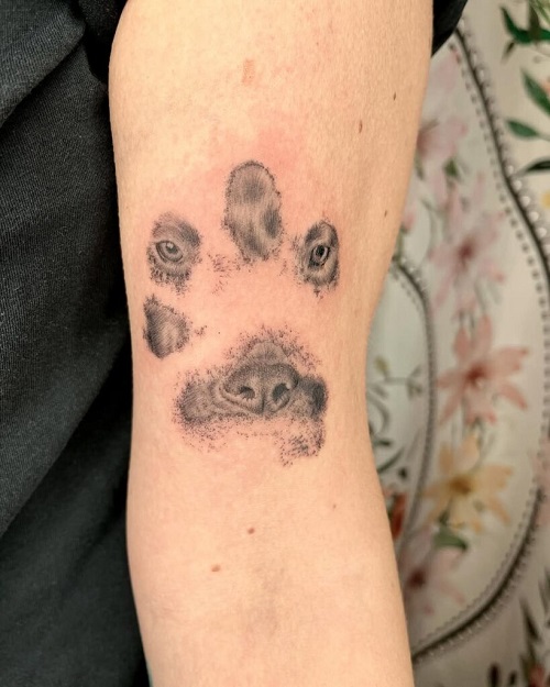 women Paw Tattoo Ideas
