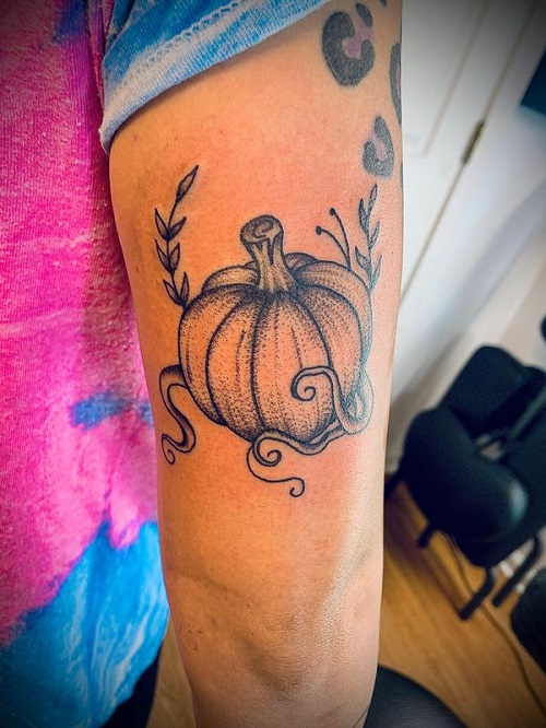Pumpkin Tattoo Ideas 3