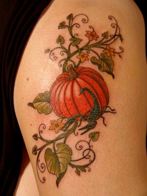 Pumpkin Tattoo Ideas 1