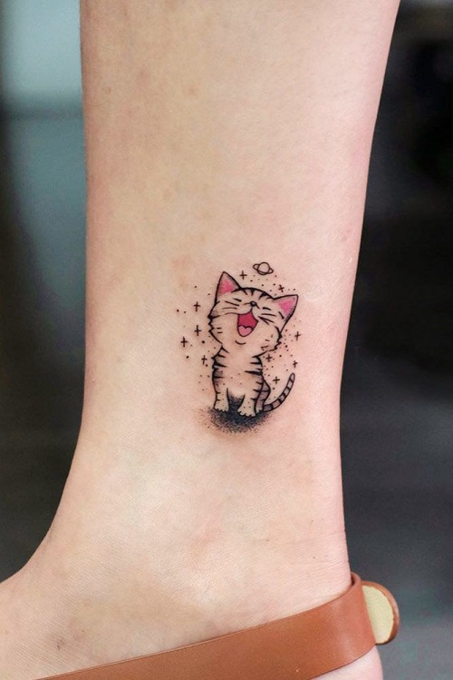 Small Cat Tattoo 1