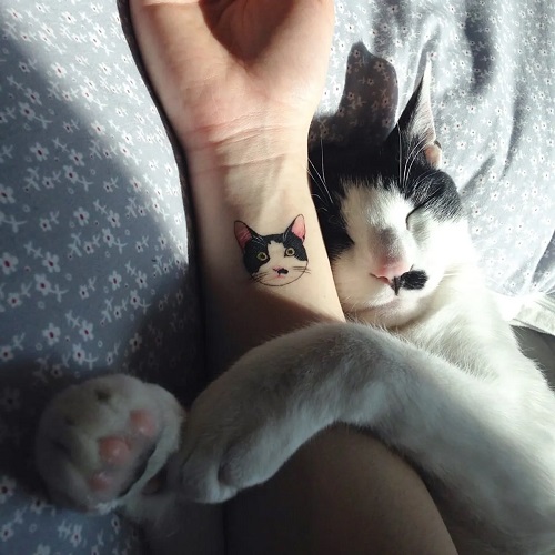 Small Cat Tattoo 4