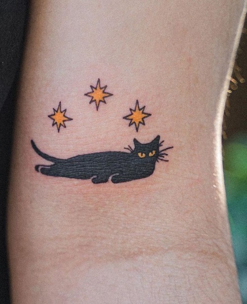 Small Cat Tattoo 5