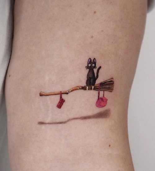 women Small Cat Tattoo 4