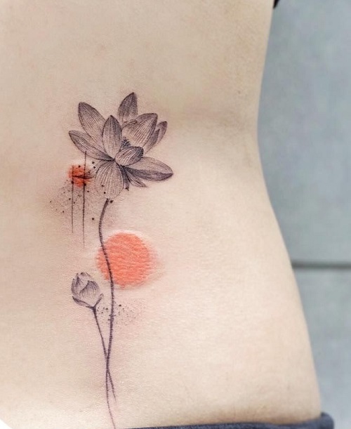 New Small Lotus Tattoo 1