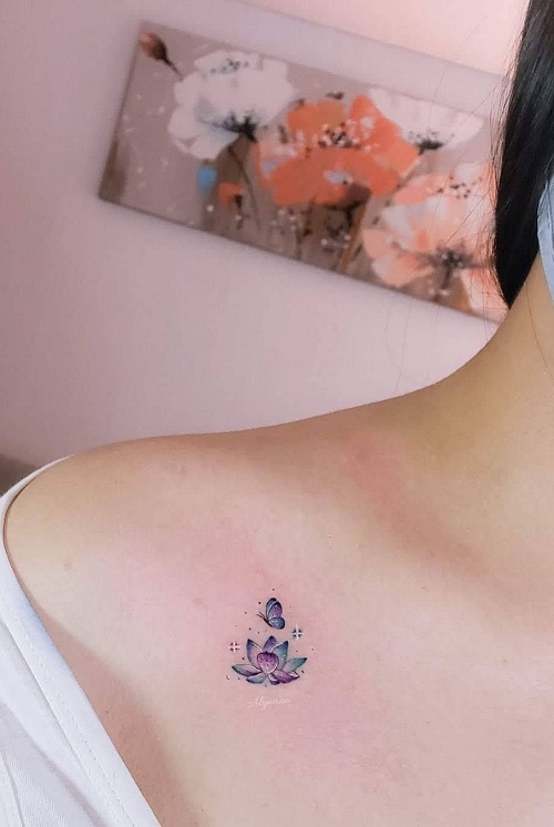 New Small Lotus Tattoo 2