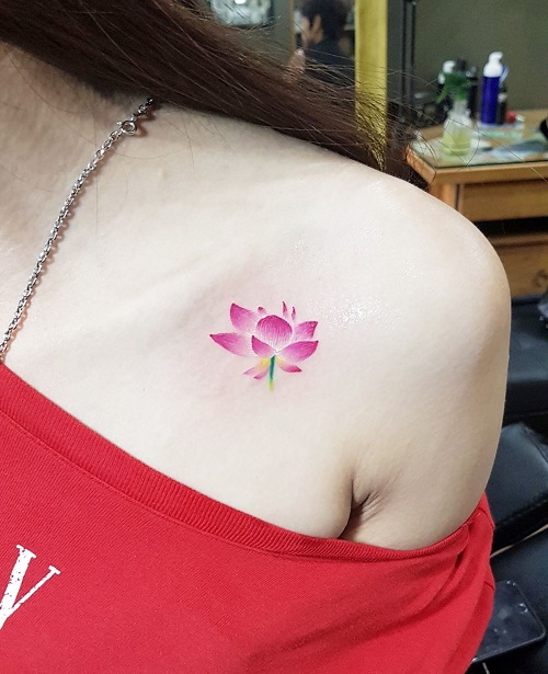 New Small Lotus Tattoo 3
