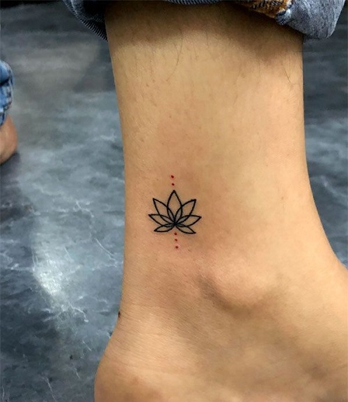 Beautiful Small Lotus Tattoo2