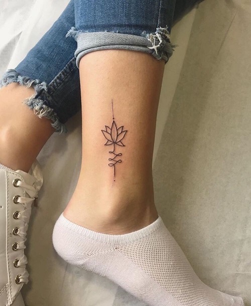 Beautiful Small Lotus Tattoo3