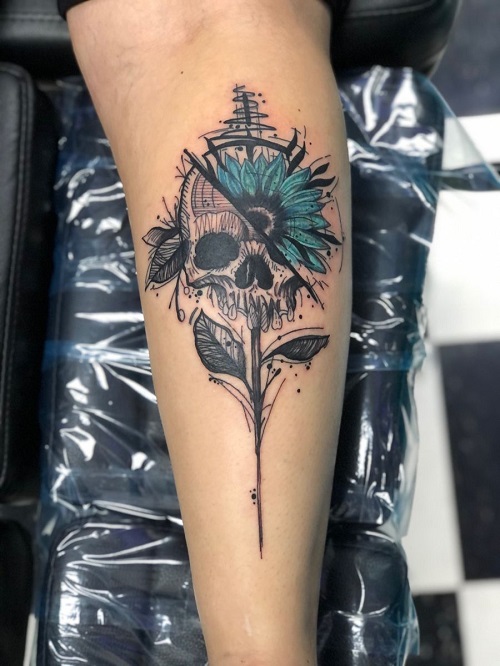 Spooky Halloween tattoo 5
