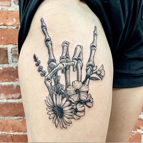 Inspiring Spooky Halloween tattoo 2