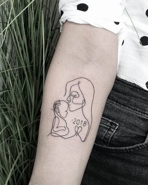 Son Mom Tattoo Ideas 1