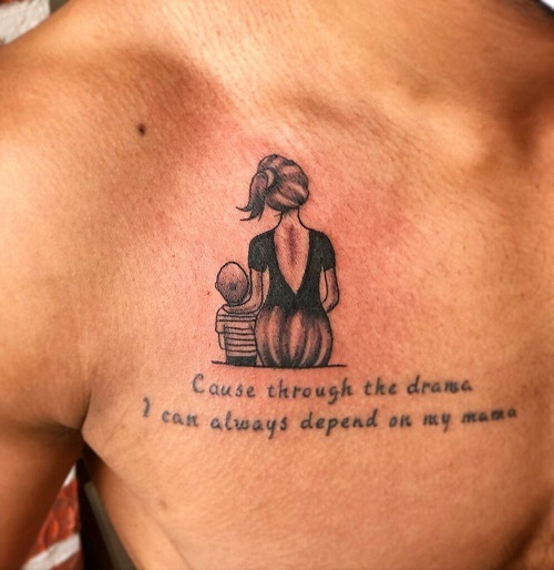 Son Mom Tattoo Ideas 5