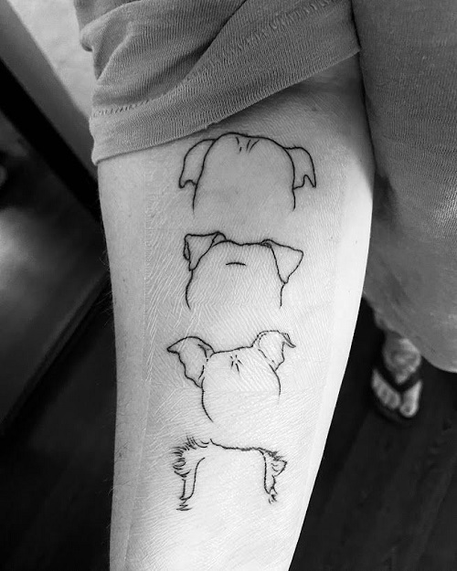Dog Ear Tattoo Ideas 1