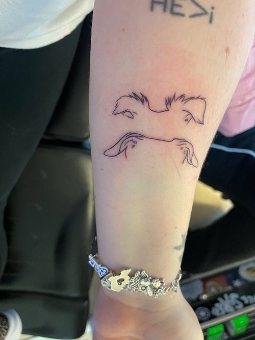 small Dog Ear Tattoo 2