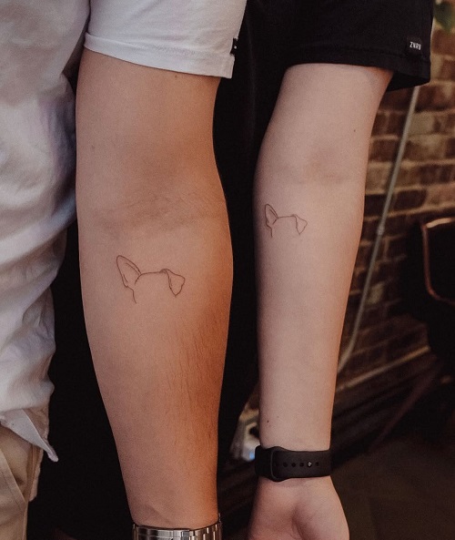 Dog Ear Tattoo Ideas 2