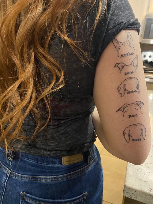 Dog Ear Tattoo Ideas 4
