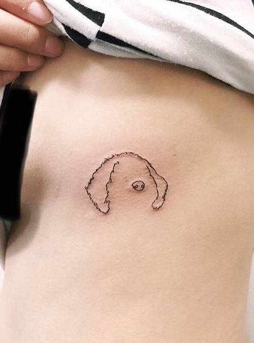 Dog Ear Tattoo Ideas 5