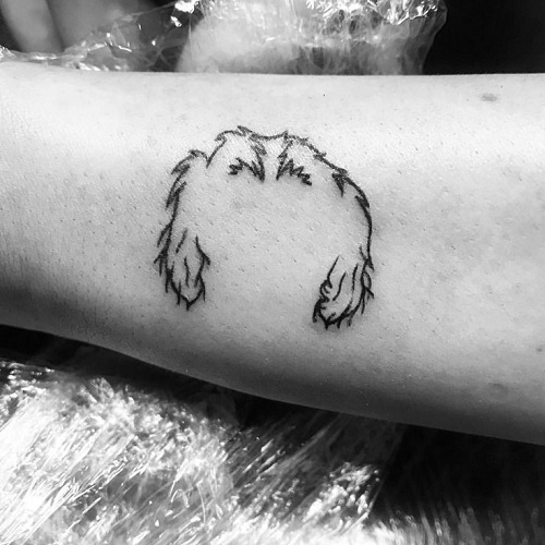 women Dog Ear Tattoo Ideas 3