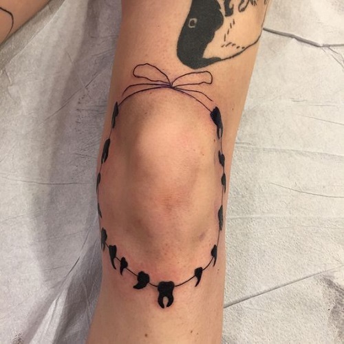 Knee Tattoo for men 5