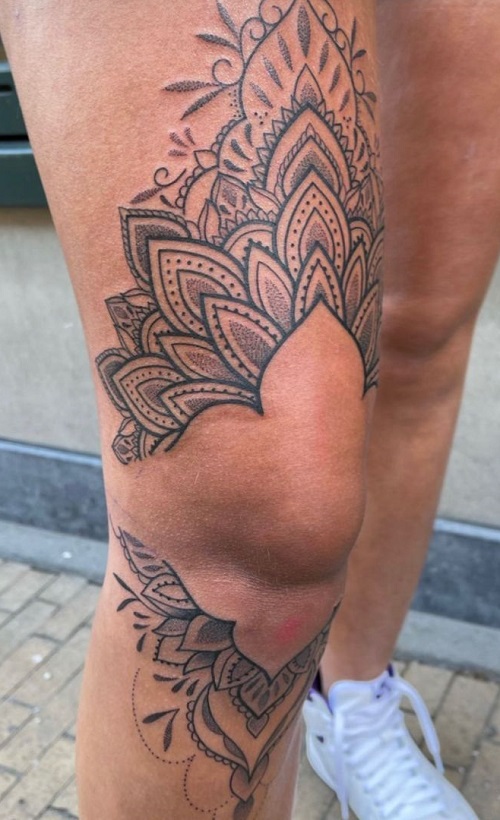 stunning Knee Tattoo 4