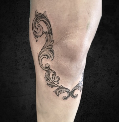 stunning Knee Tattoo