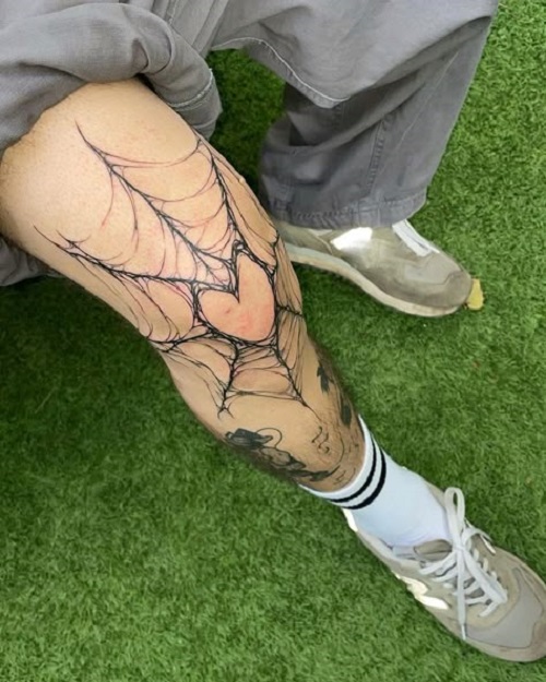 Knee Tattoo for men 2