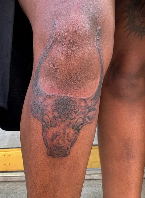Knee Tattoo for men 3