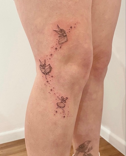 Unique men Small Angel Tattoo 2